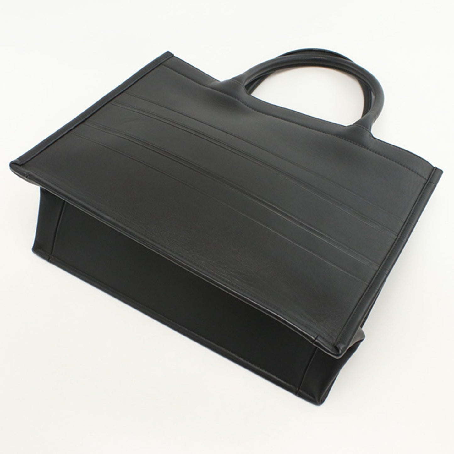 Christian Dior Black Leather Tote Bag ()