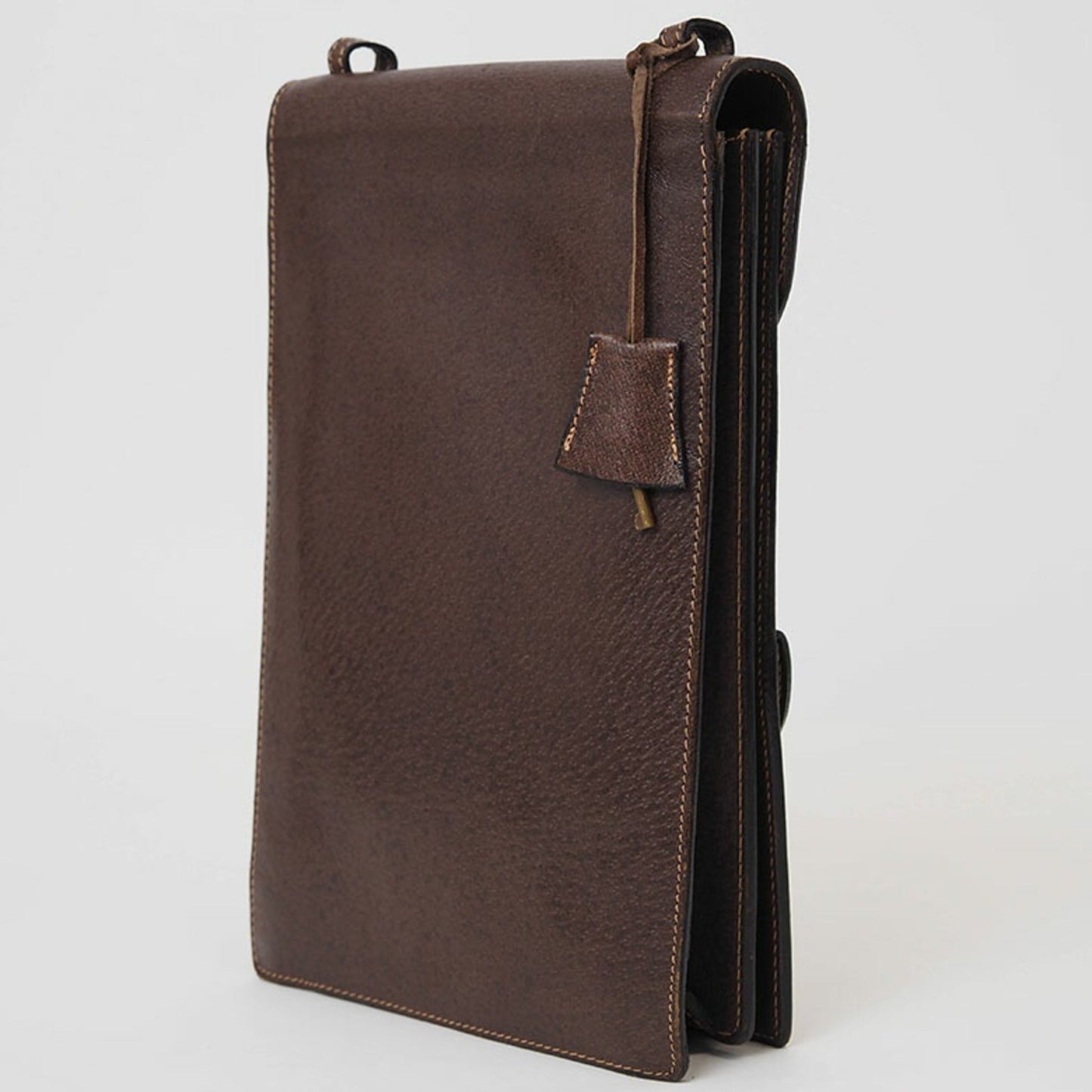 Gucci Brown Leather Shoulder Bag ( )