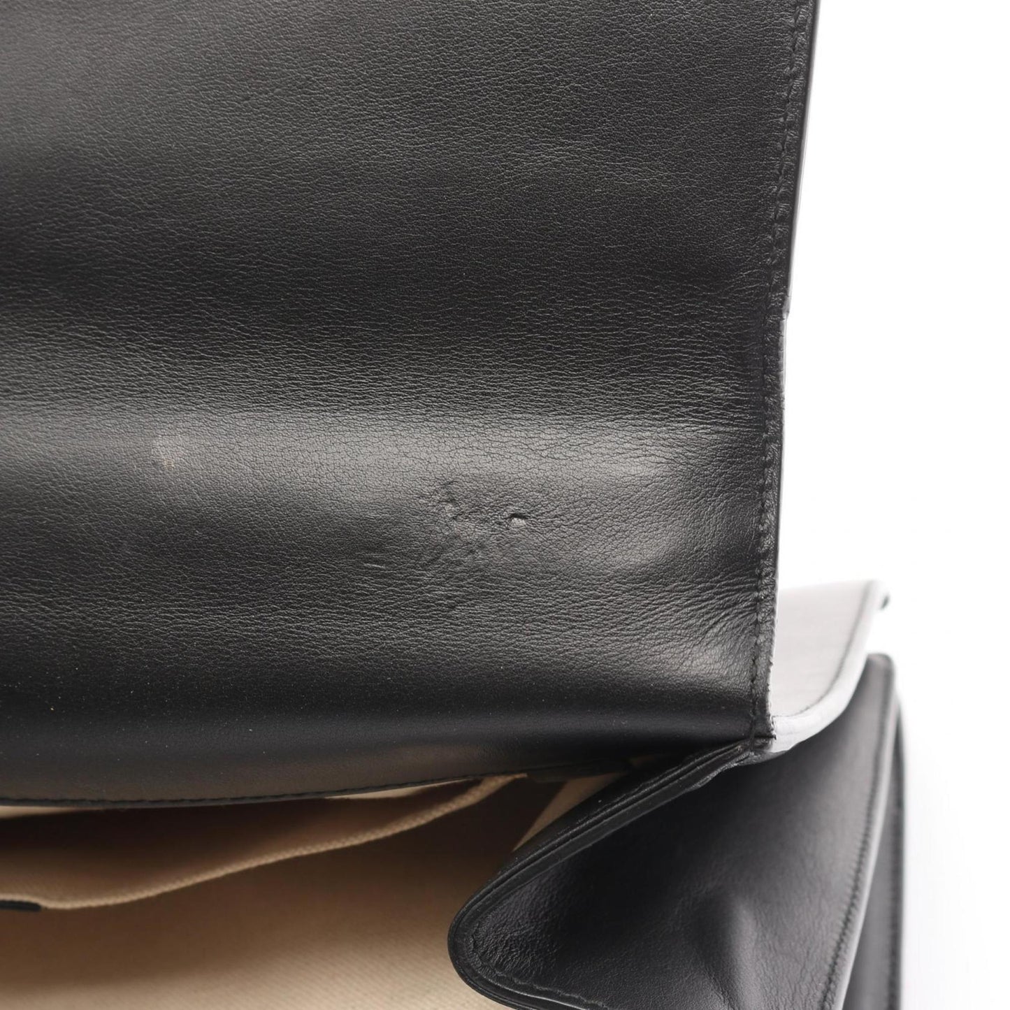 Gucci Black Green Red Color Leather Handbag ( )