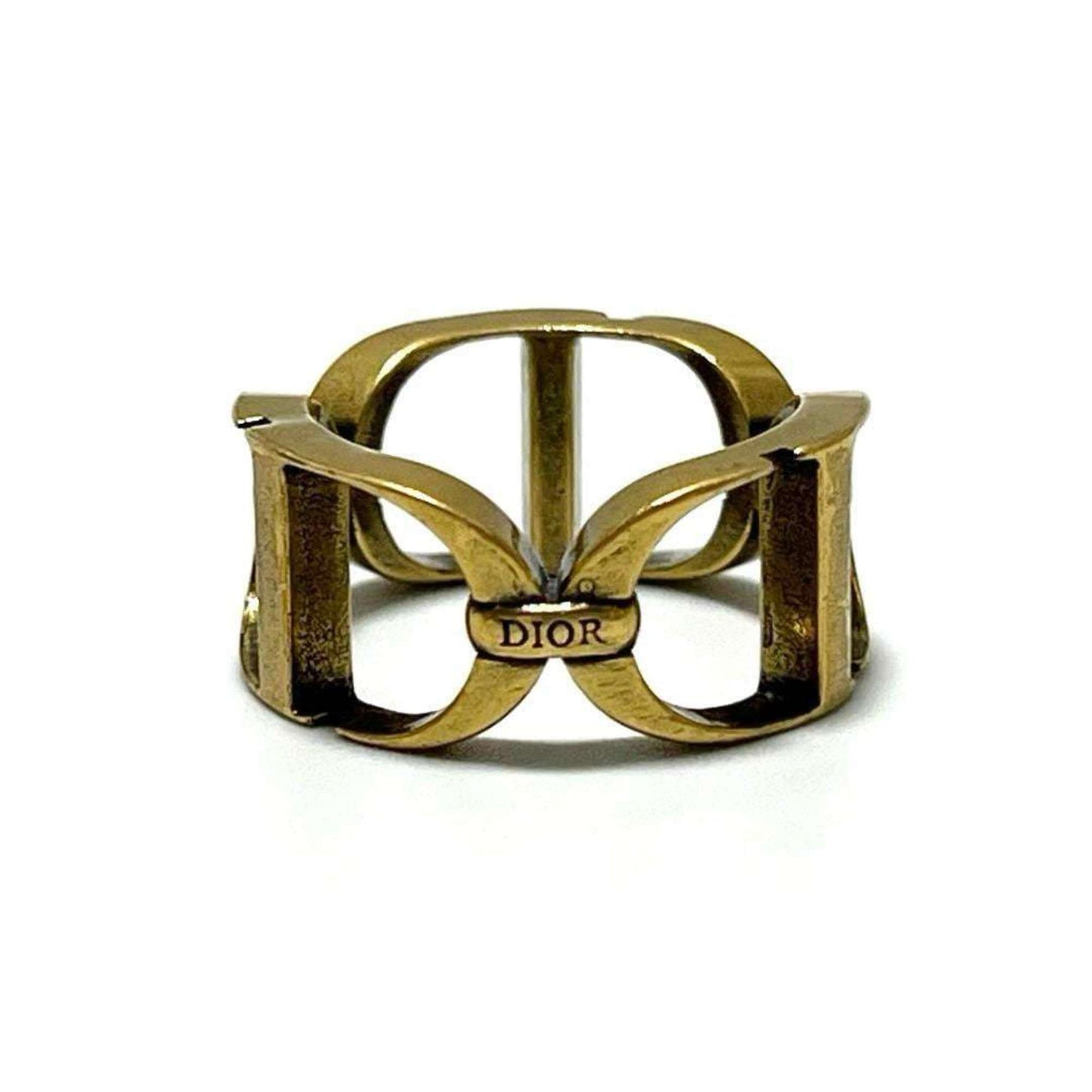 Christian Dior Gold Metal Band Ring ()