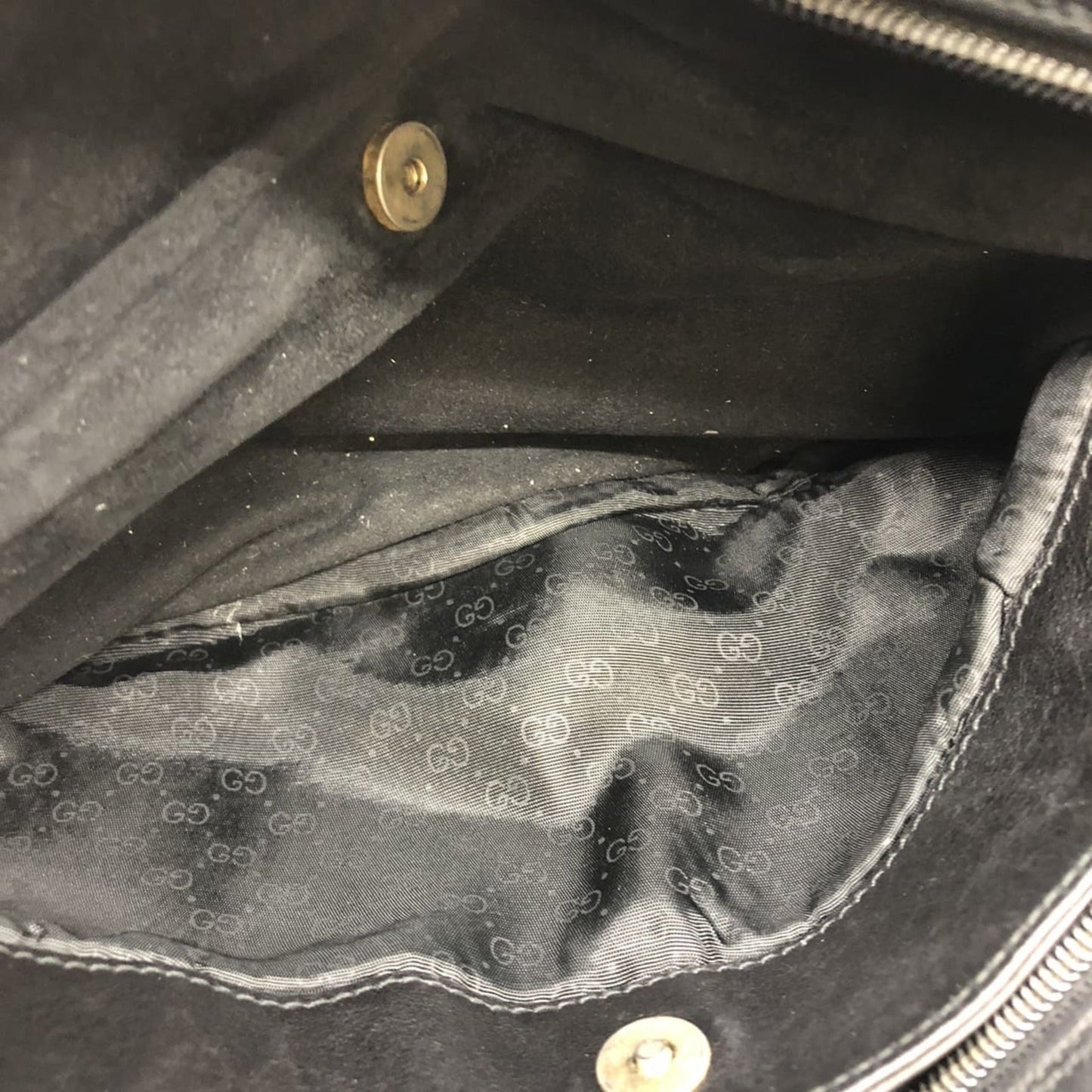 Gucci Black Leather Shoulder Bag ( )