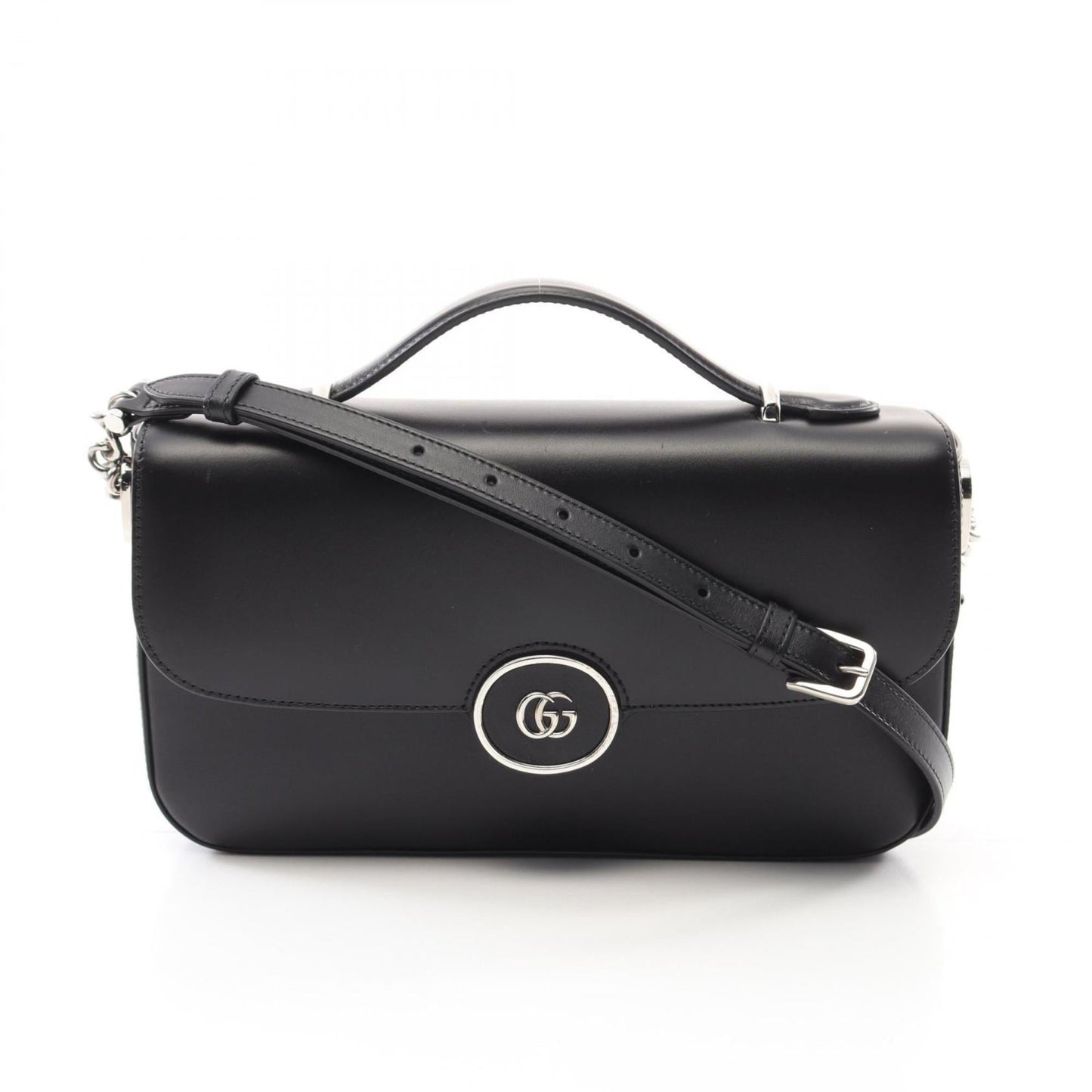 Gucci Black Leather Shoulder Bag ( )