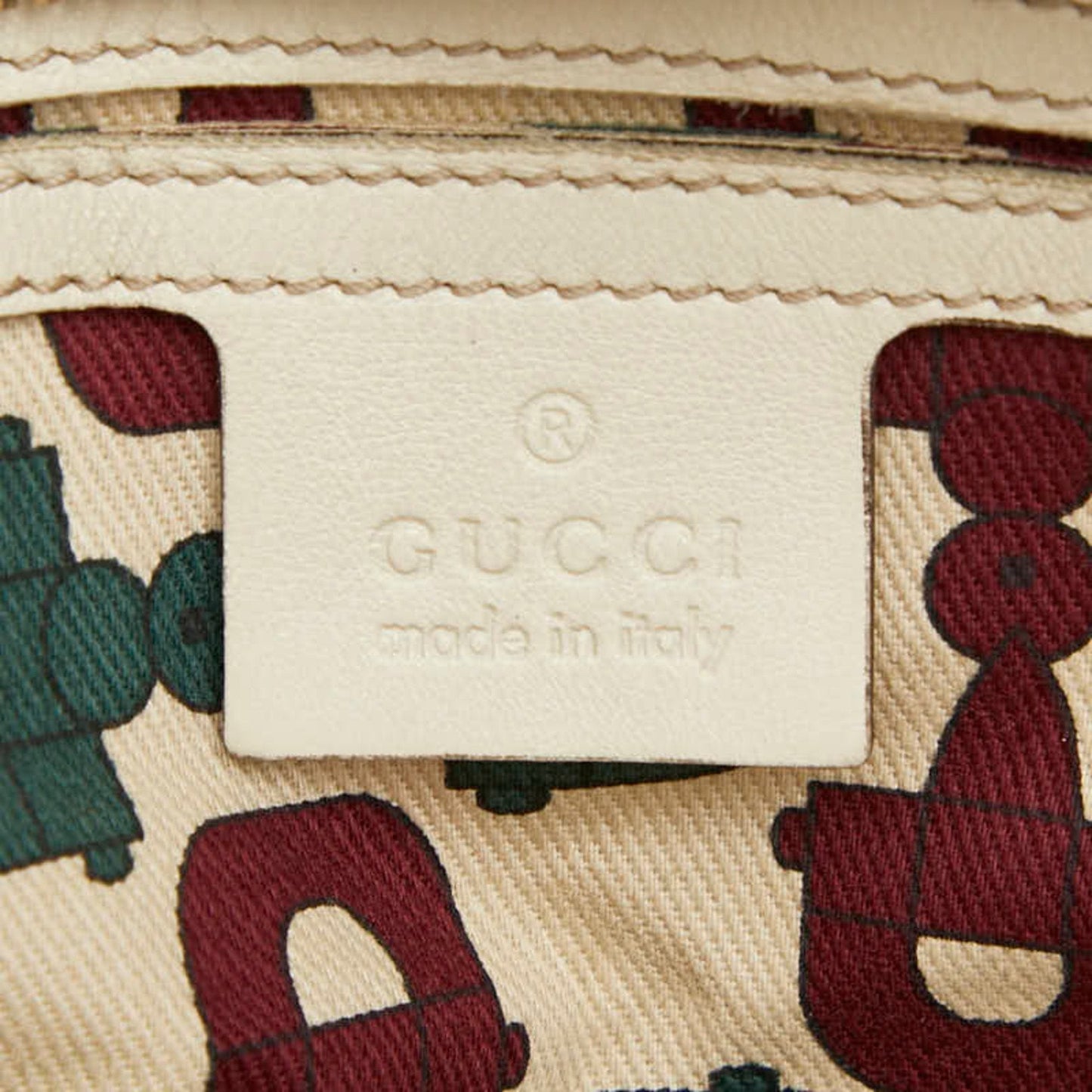 Gucci Ivory Leather Handbag ( )