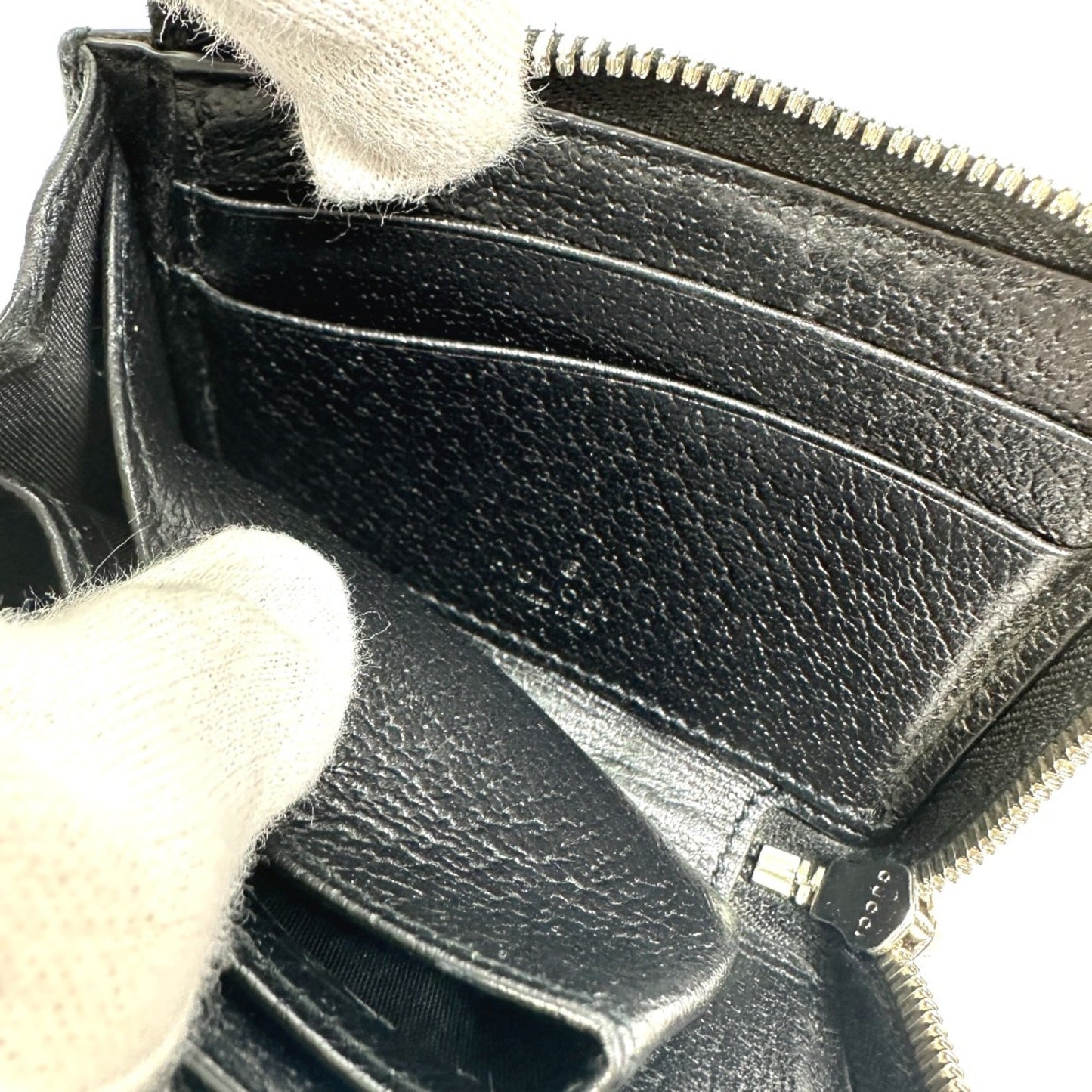 Gucci Black Leather Coin Purse/Coin Case ( )