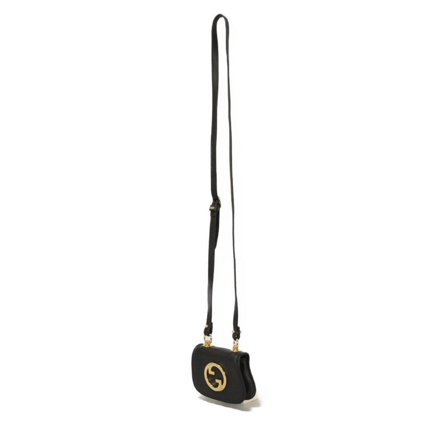 Gucci Black Leather Shoulder Bag ( )