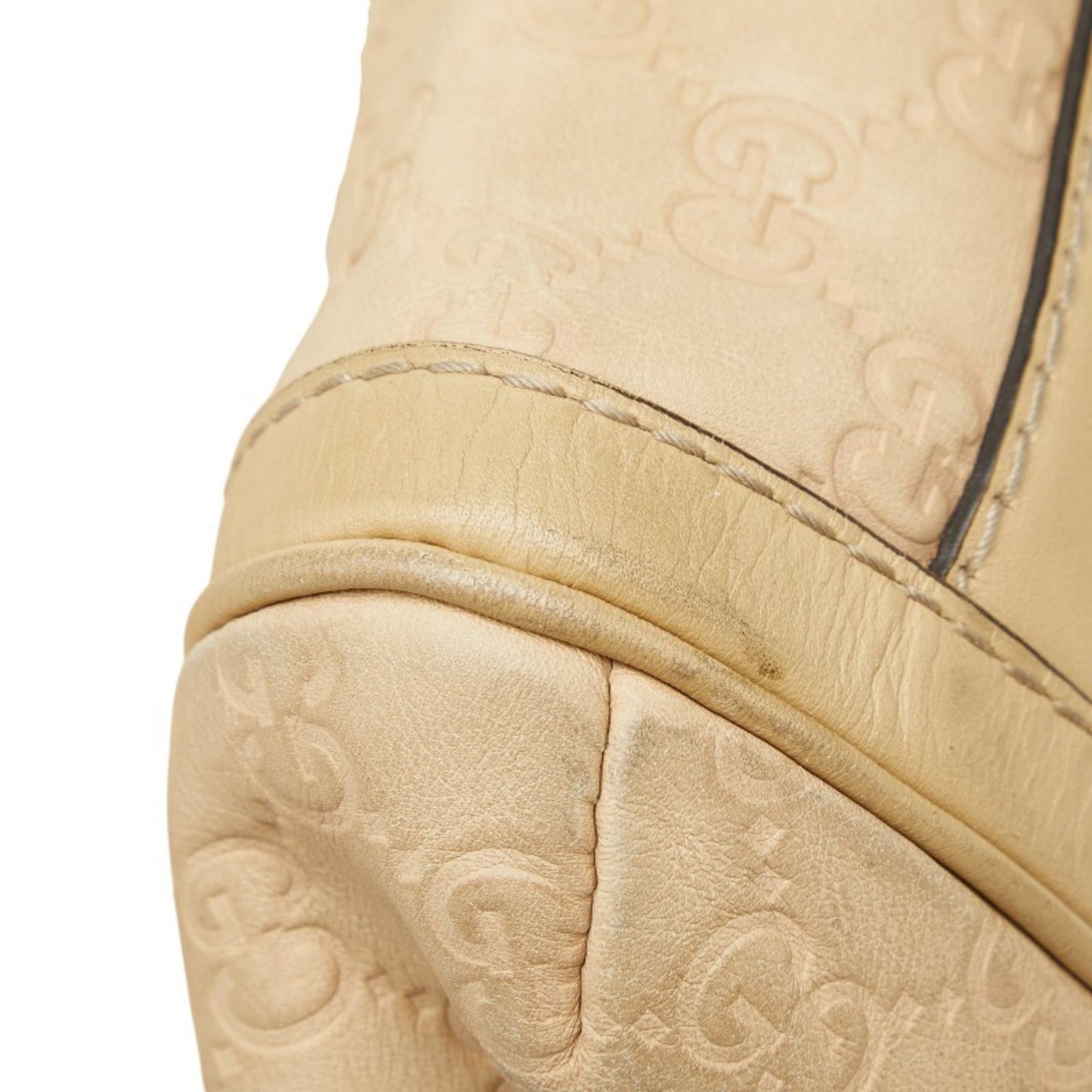 Gucci Beige Gg Leather Leather Handbag ( )