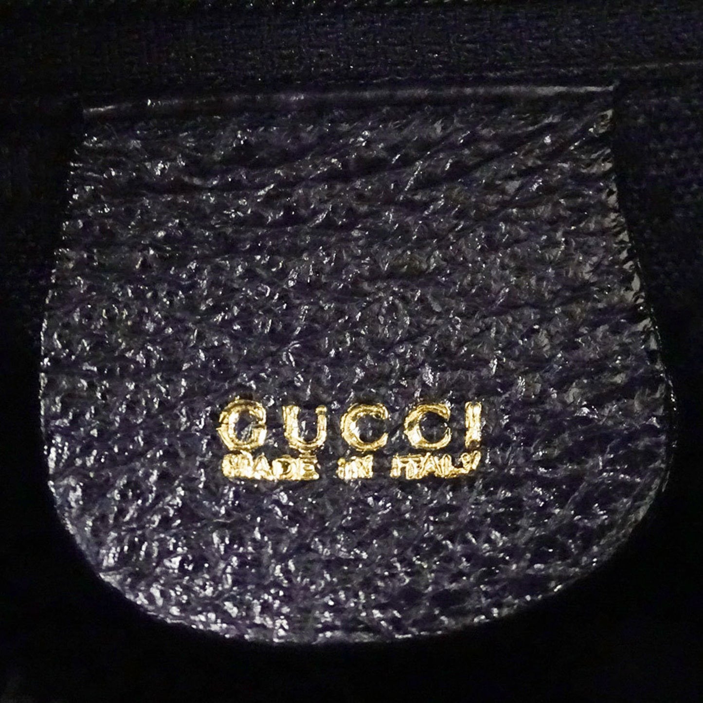 Gucci Navy Suede Handbag Shoulder Bag ( )