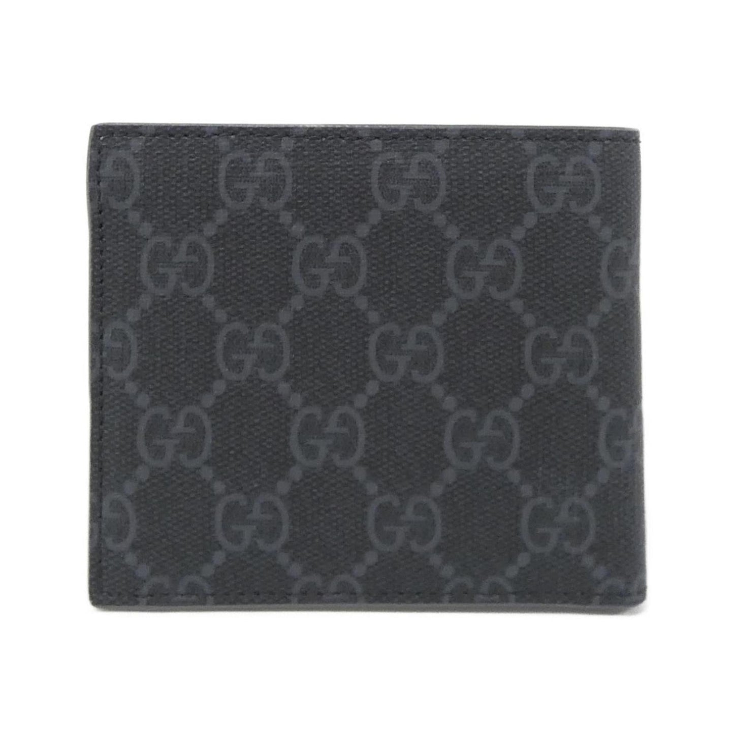 Gucci Black Gray Gg Supreme Canvas Bill Wallet (Bi-Fold) ( )