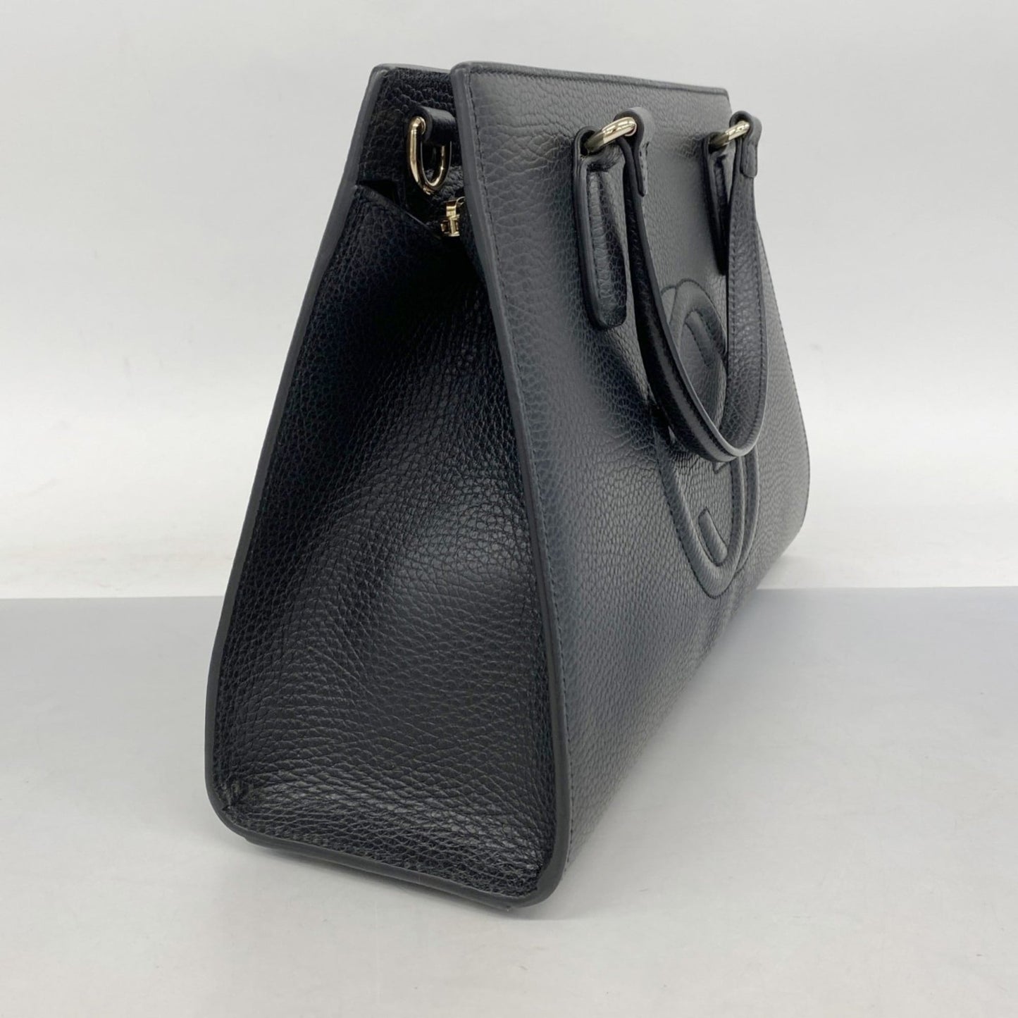 Gucci Black Leather Handbag ( )