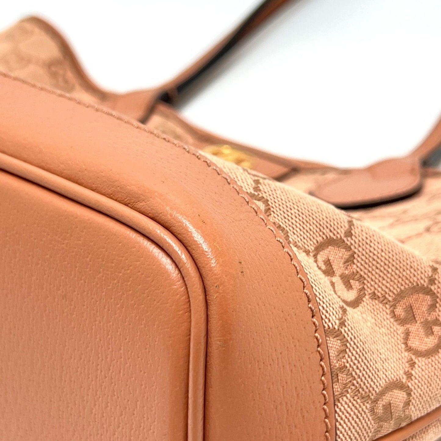 Gucci Pink Gg Canvas Tote Bag ( )