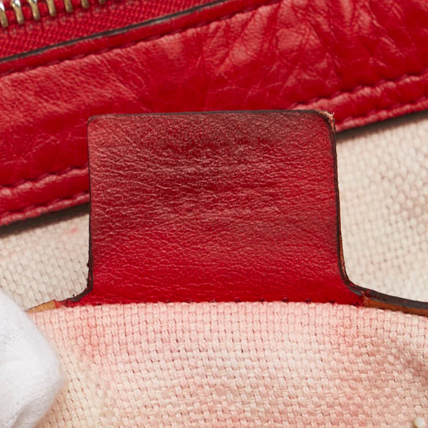 Gucci Soho Red Color Leather Handbag Shoulder Bag ( )