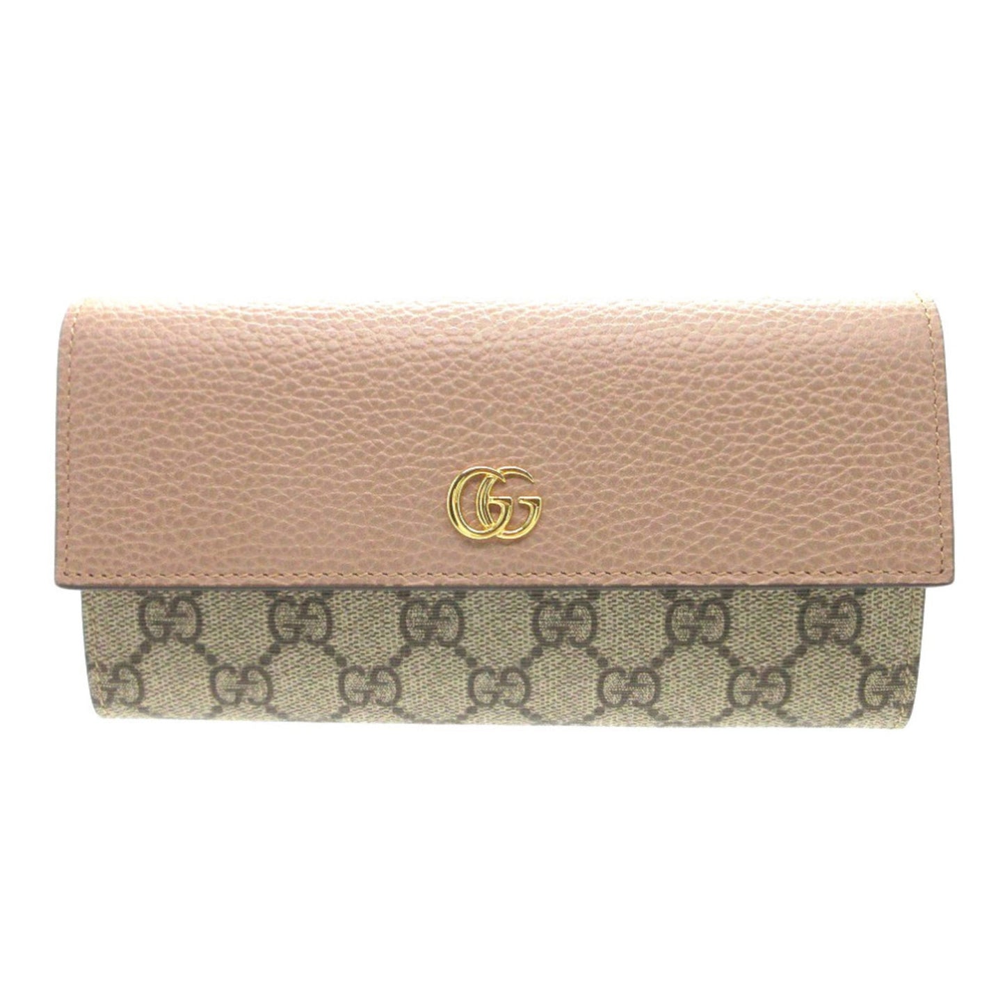 Gucci Beige Gg Supreme Leather Long Wallet (Bi-Fold) ( )