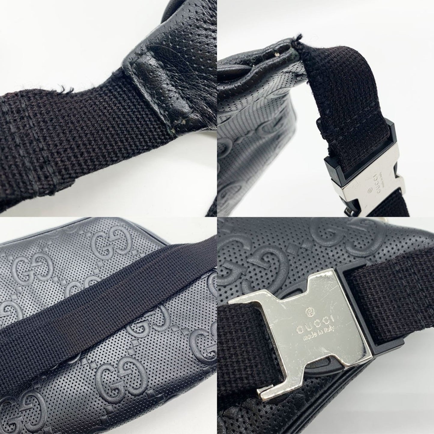 Gucci Leather Fanny Pack Sling Bag ( )