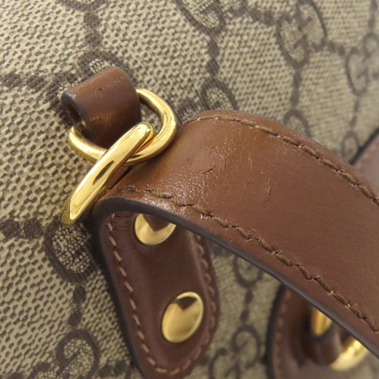 Gucci Brown Pvc Leather Handbag ( )