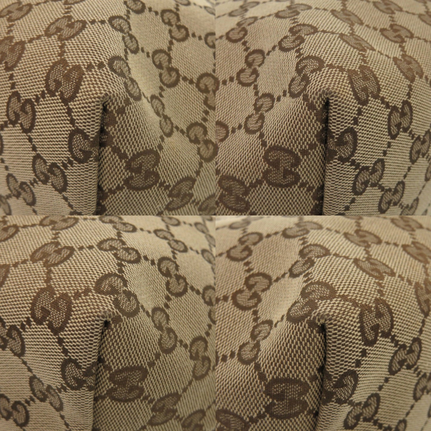 Gucci Beige Black Gg Canvas Tote Bag ( )