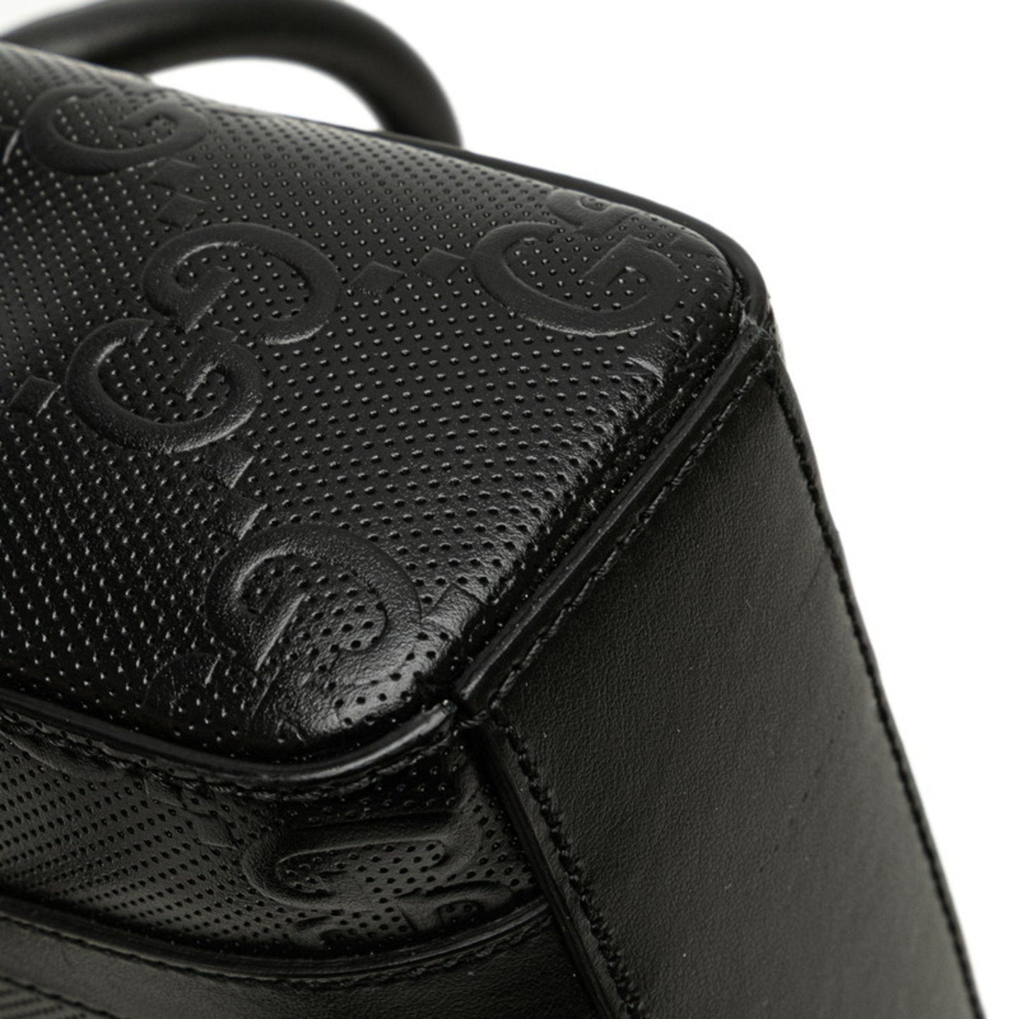 Gucci Black Leather Handbag Shoulder Bag ( )