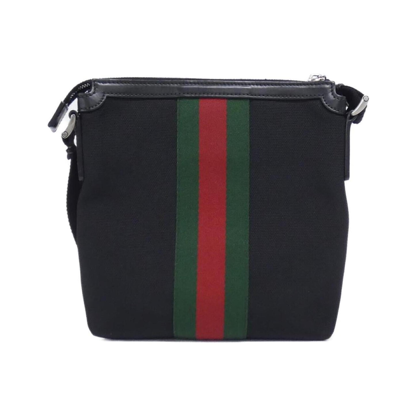Gucci Black Canvas Shoulder Bag ( )
