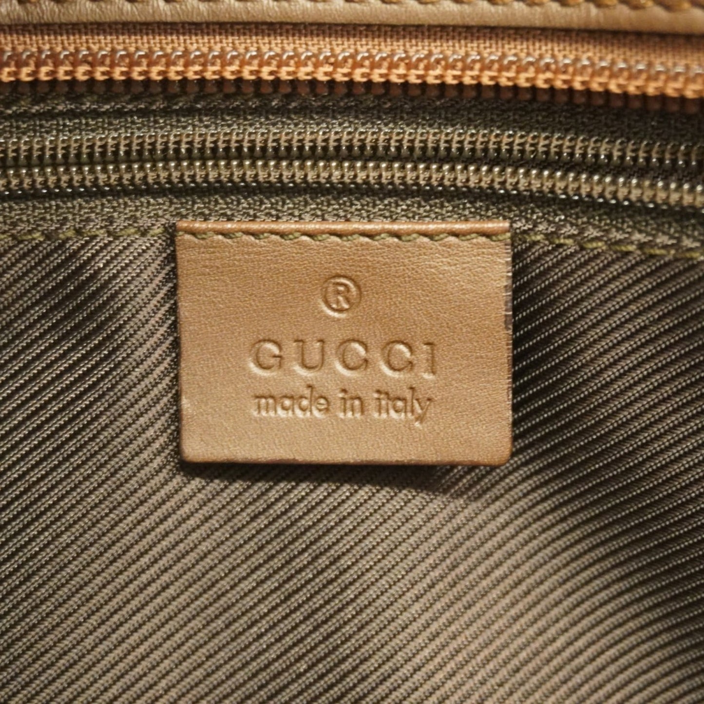 Gucci Beige Brown Canvas Tote Bag ( )