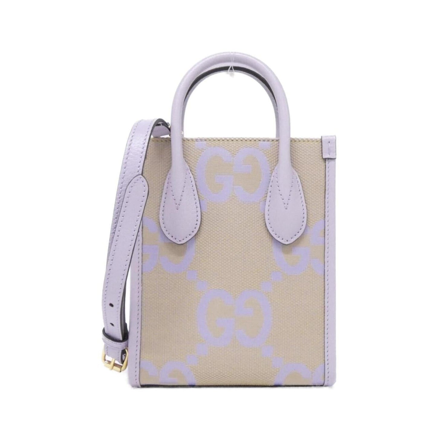 Gucci Beige Light Purple Gg Canvas Handbag ( )