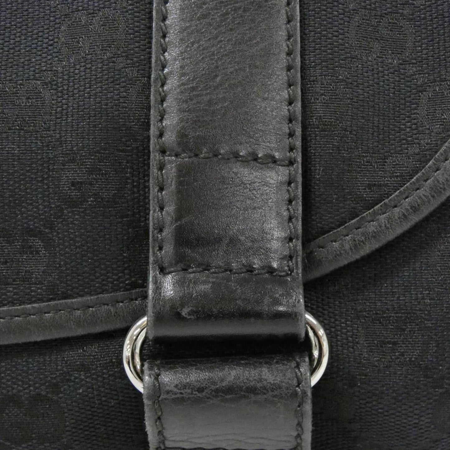 Gucci Black Gg Canvas Fanny Pack ( )