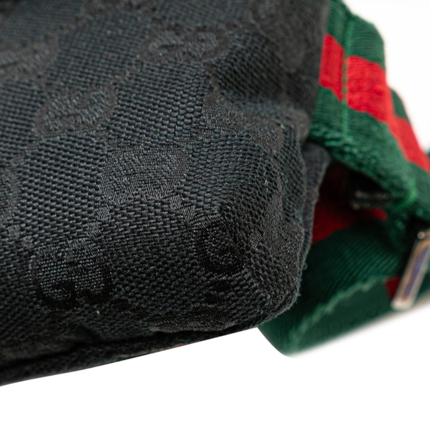 Gucci Black Canvas Leather Fanny Pack ( )