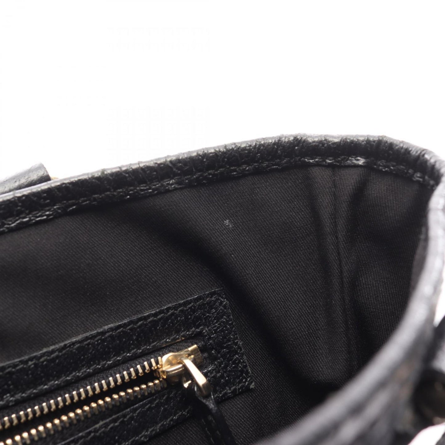 Gucci Black Canvas Leather Tote Bag ( )