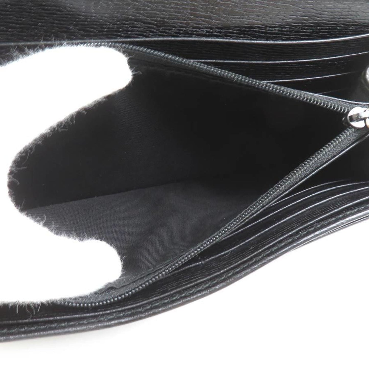 Gucci Black Leather Long Wallet (Bi-Fold) ( )