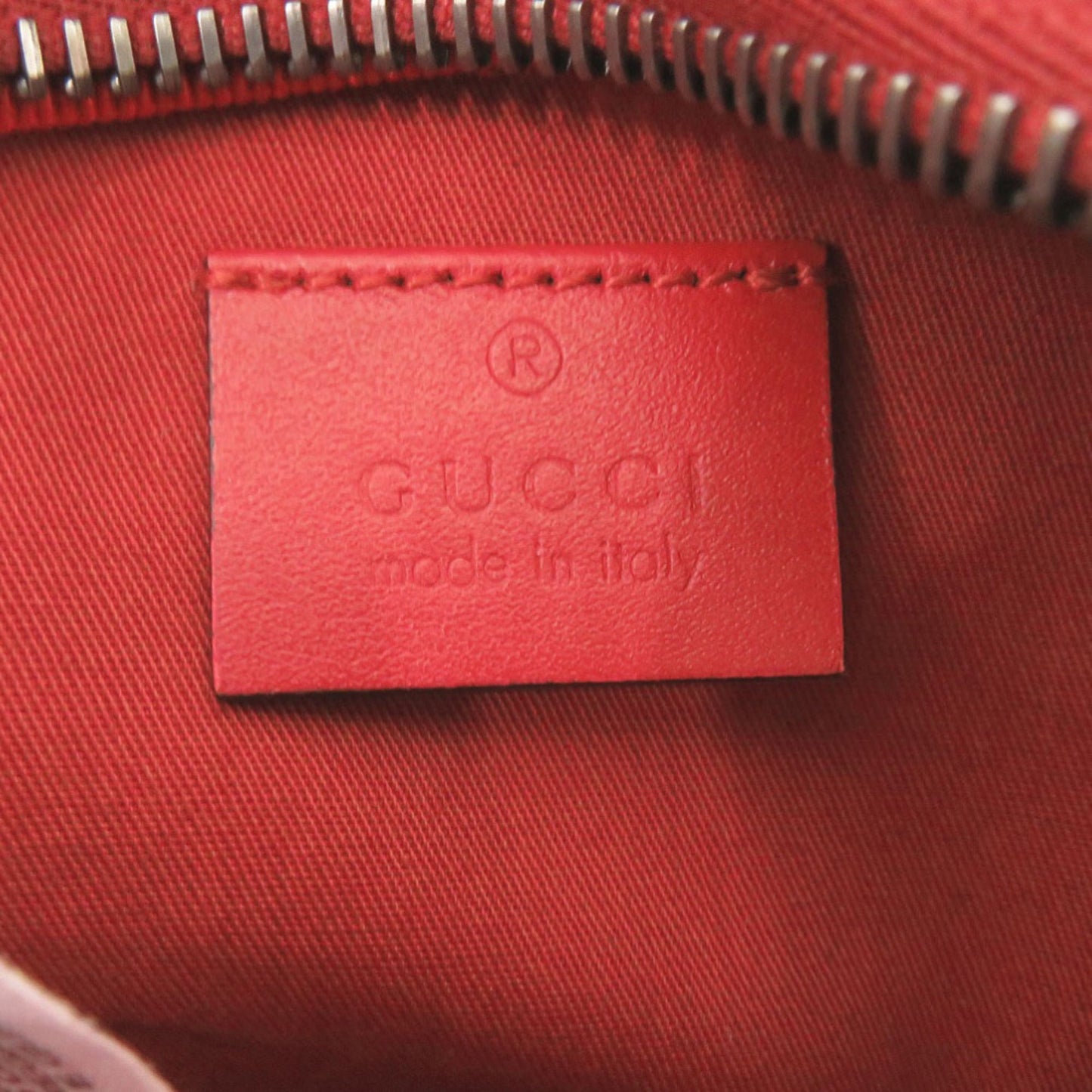 Gucci Red Color Canvas Leather Fanny Pack Sling Bag ( )