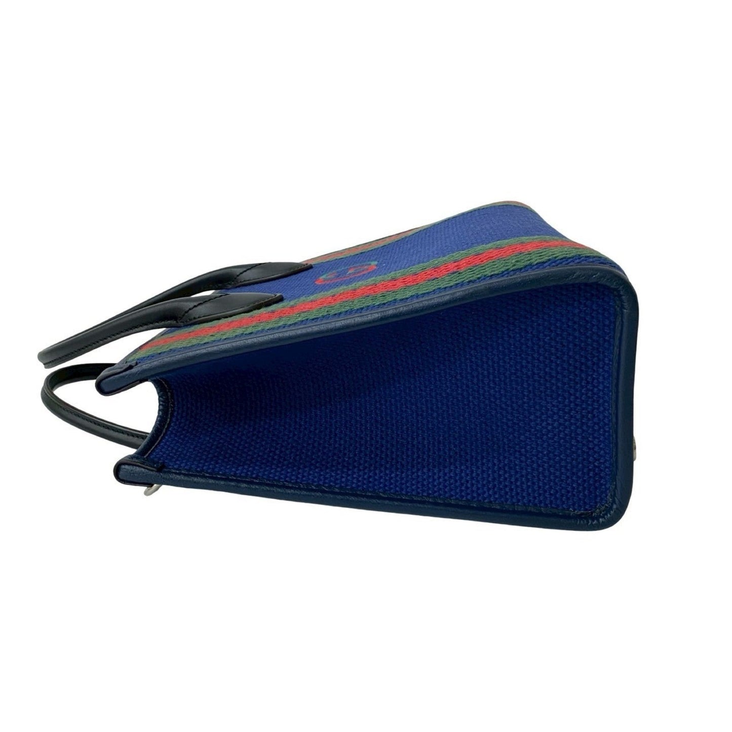 Gucci Black Blue Green Navy Red Color Canvas Handbag Tote Bag ( )