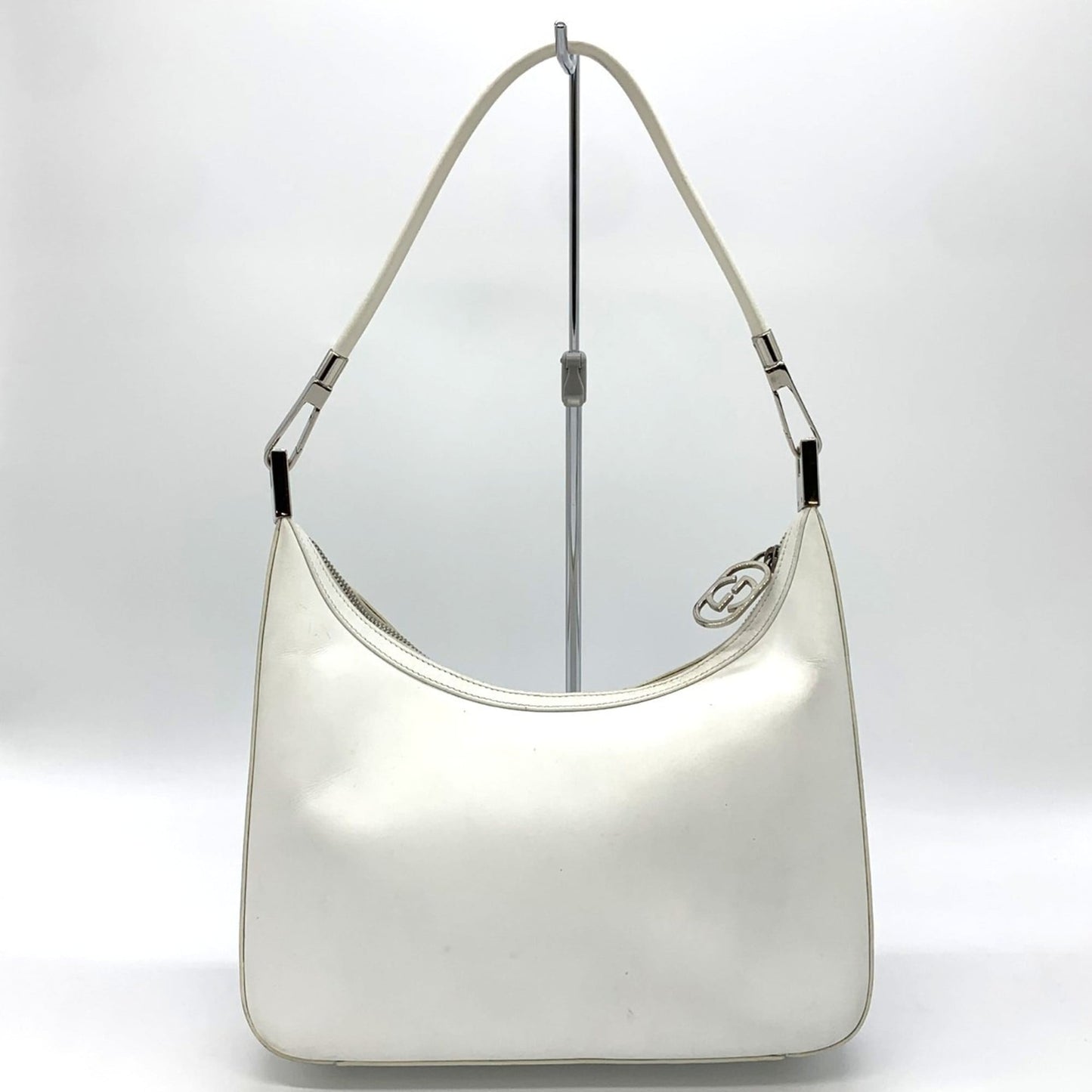 Gucci White Leather Shoulder Bag ( )
