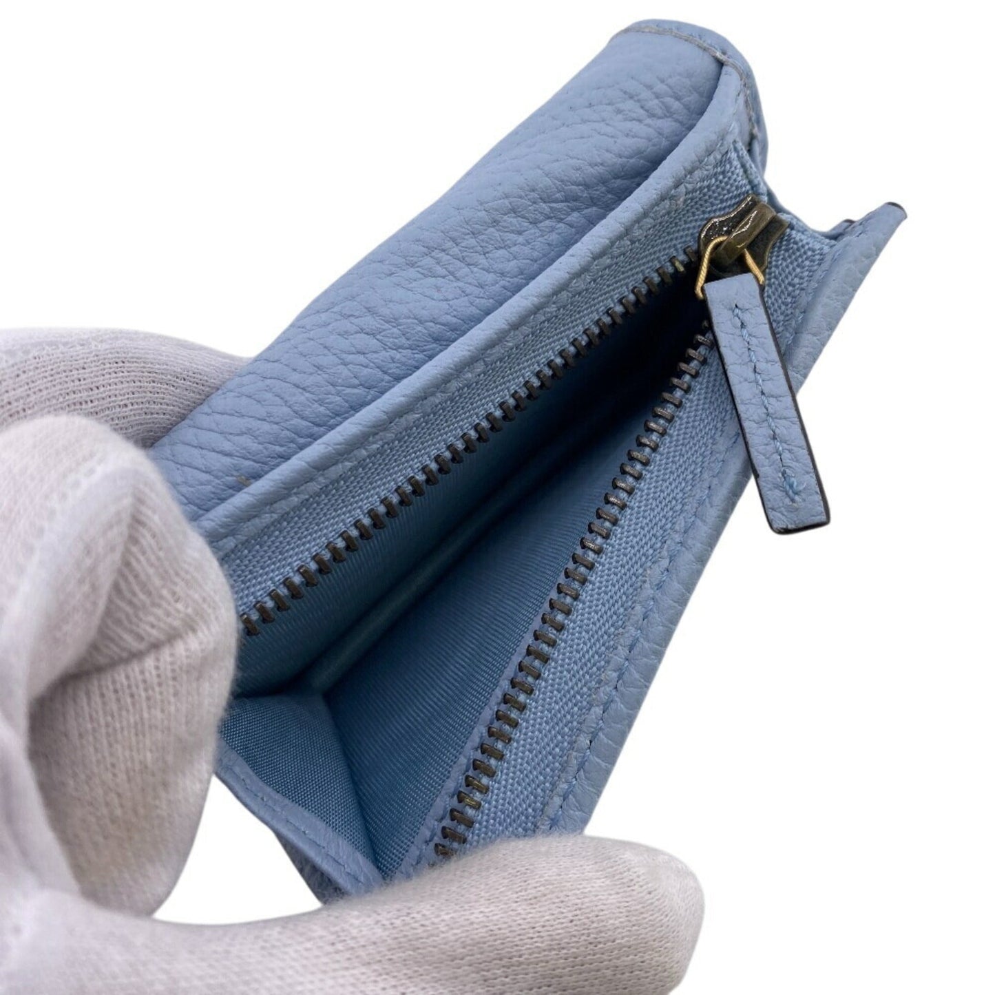 Gucci Blue Leather Wallet (Bi-Fold) ( )