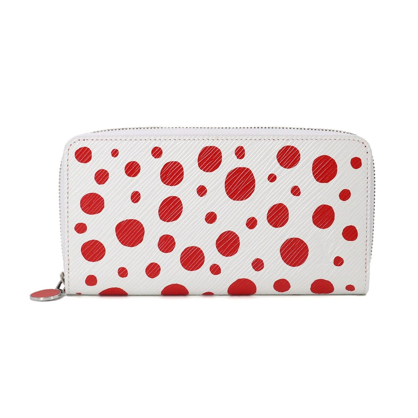 LOUIS VUITTON Epi Infinity Dot LVxYK Zippy Wallet Long Leather White Red M81961 RFID