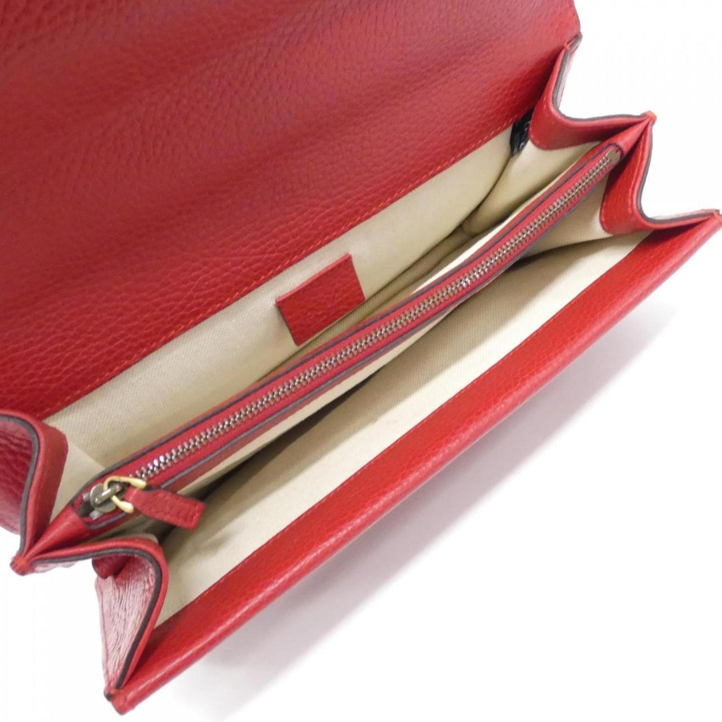 Gucci Red Color Leather Shoulder Bag ( )