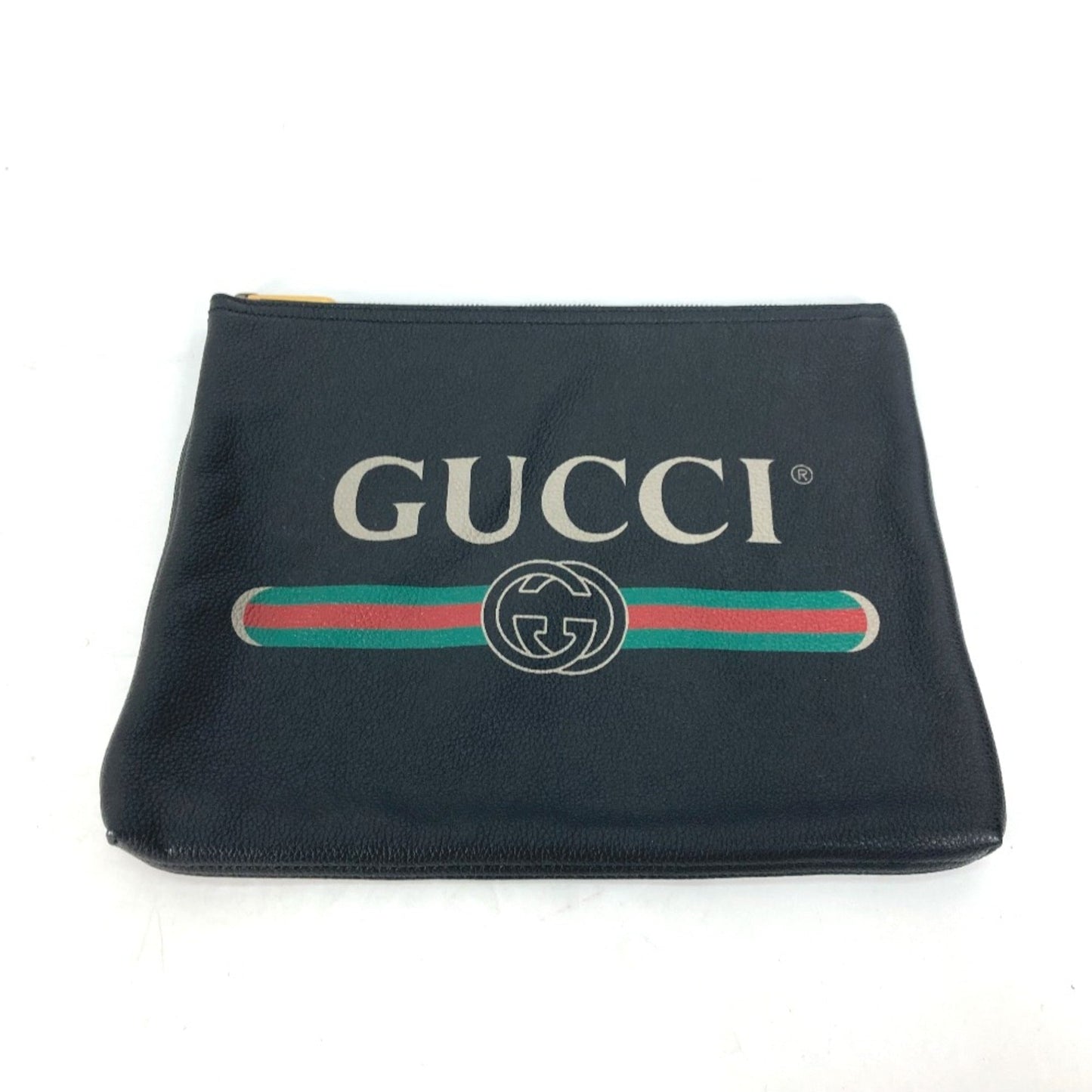 Gucci Black Leather Clutch Bag ( )