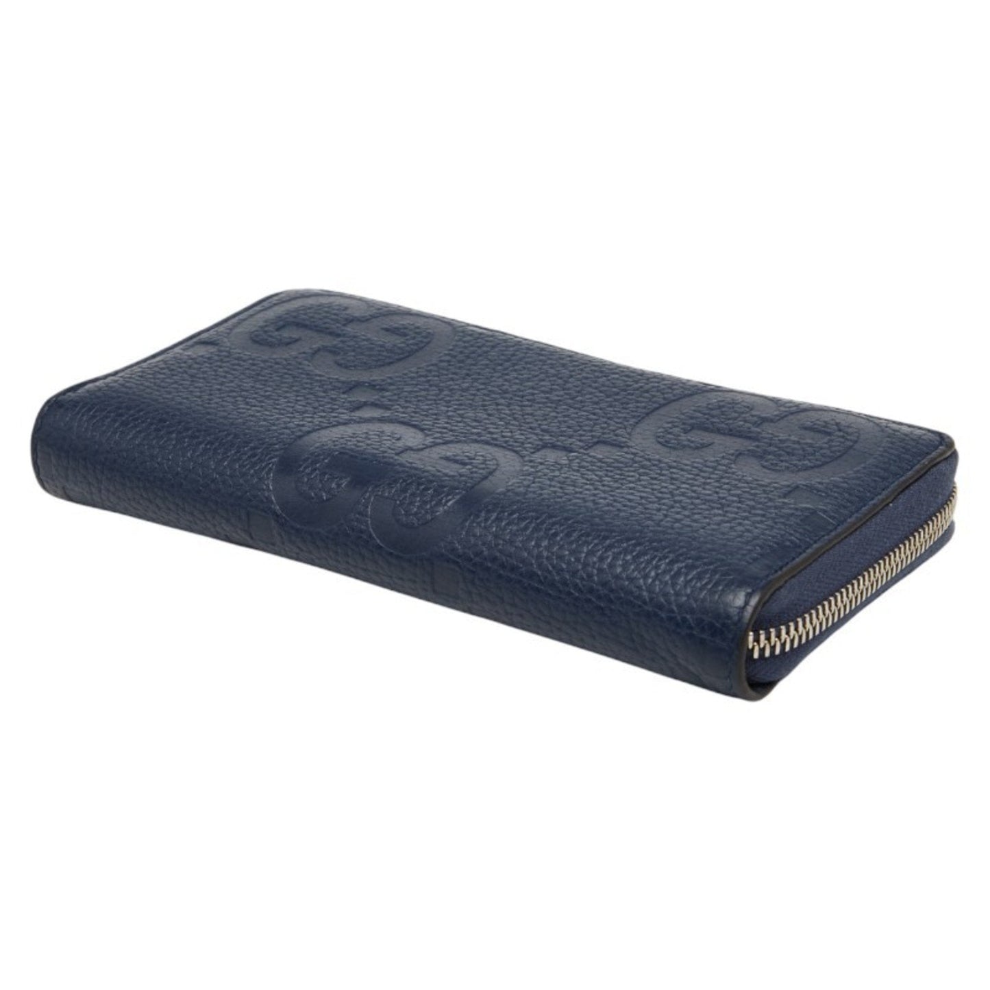 Gucci Navy Leather Long Wallet (Bi-Fold) ( )