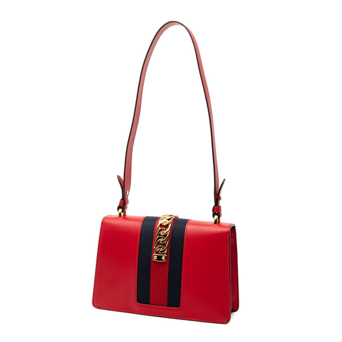 Gucci Multi-Color Red Color Leather Handbag Shoulder Bag ( )