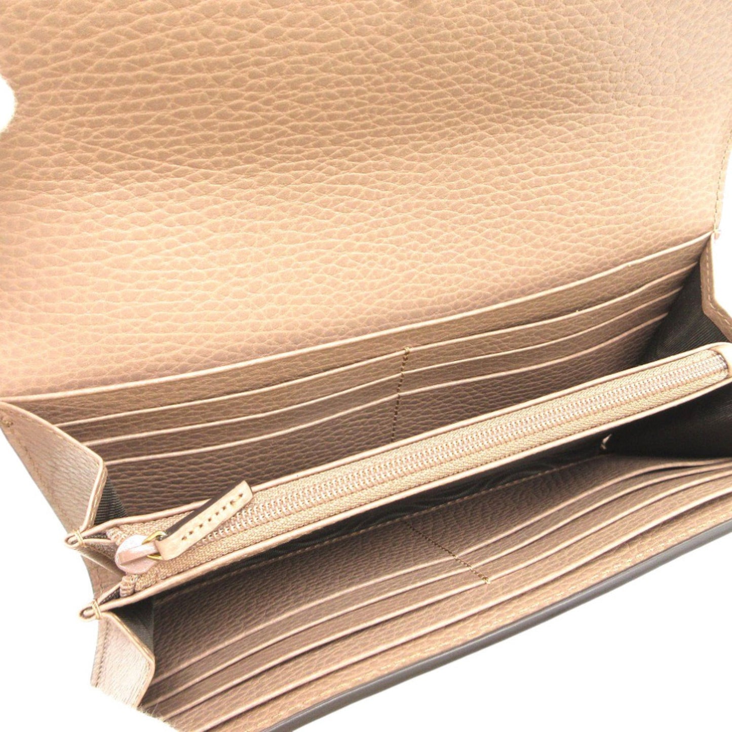 Gucci Beige Gg Supreme Leather Long Wallet (Bi-Fold) ( )