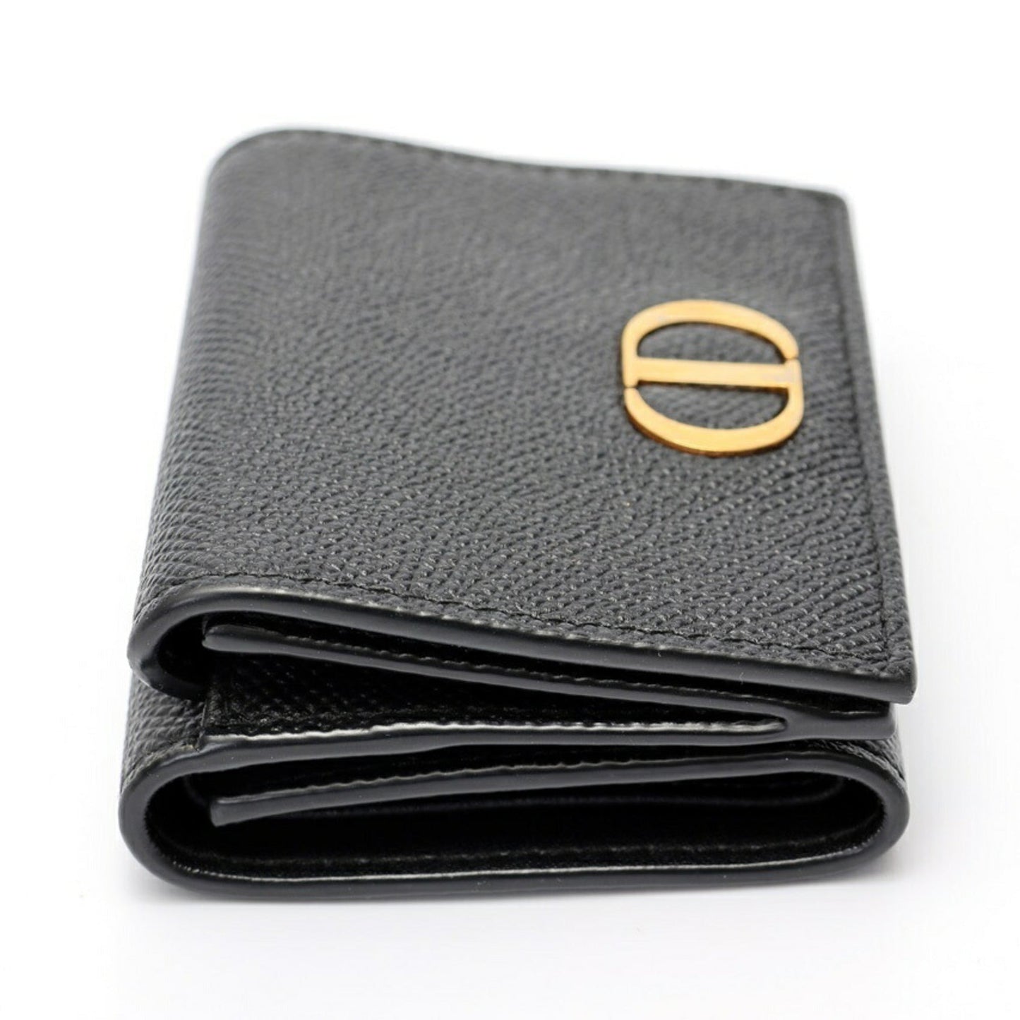 Christian Dior Black Leather Wallet (Tri-Fold) ()