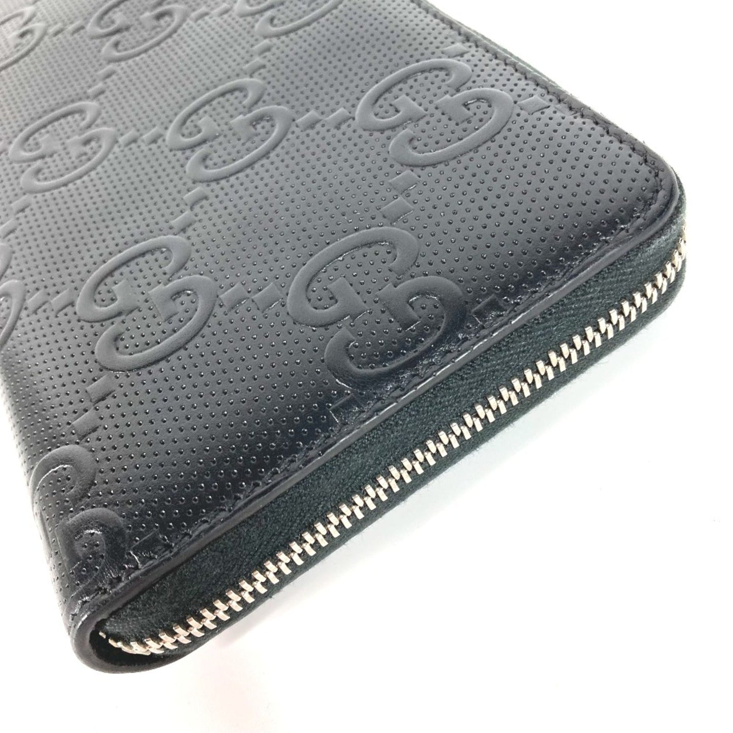 Gucci Black Leather Long Wallet (Bi-Fold) ( )