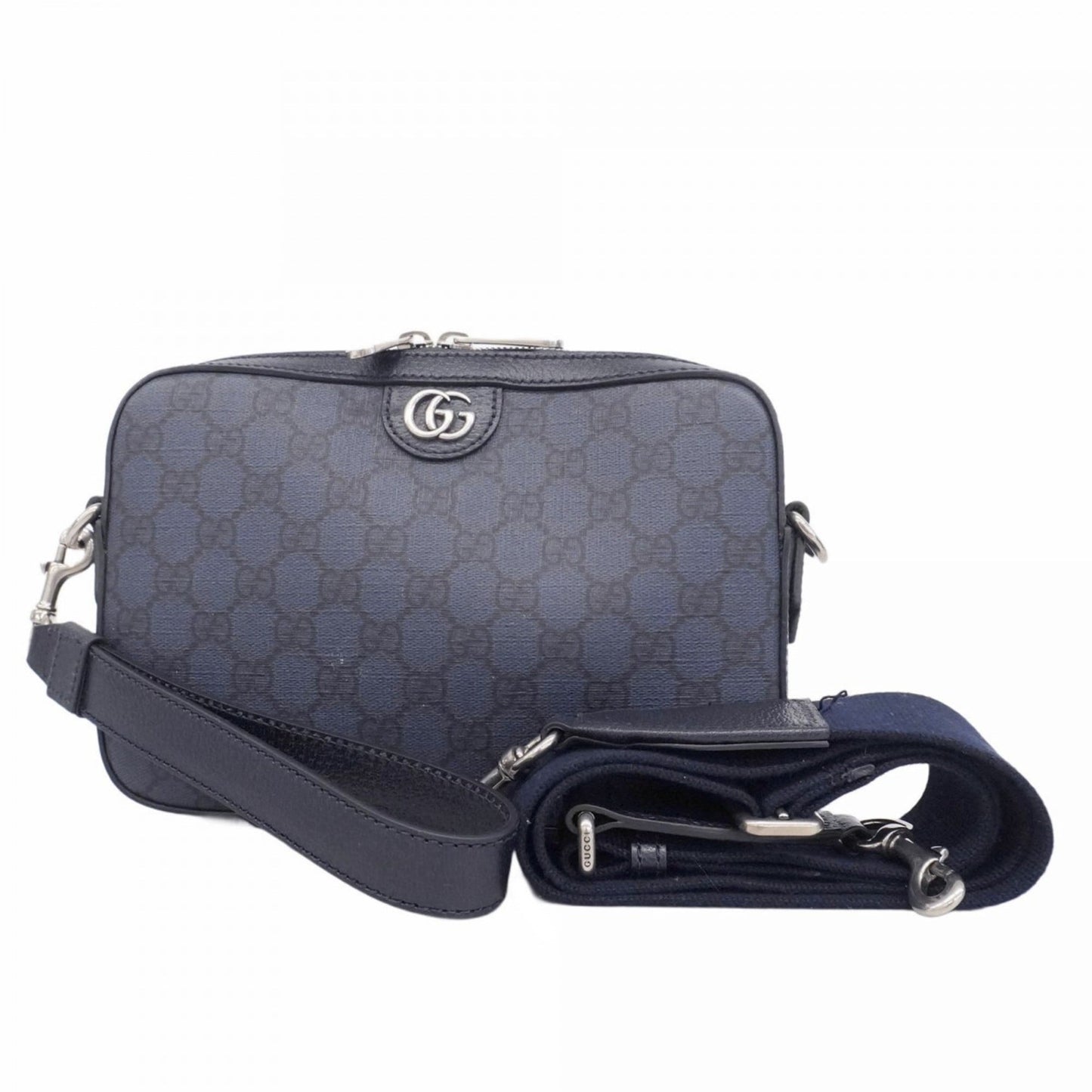 Gucci Navy Pvc Shoulder Bag ( )
