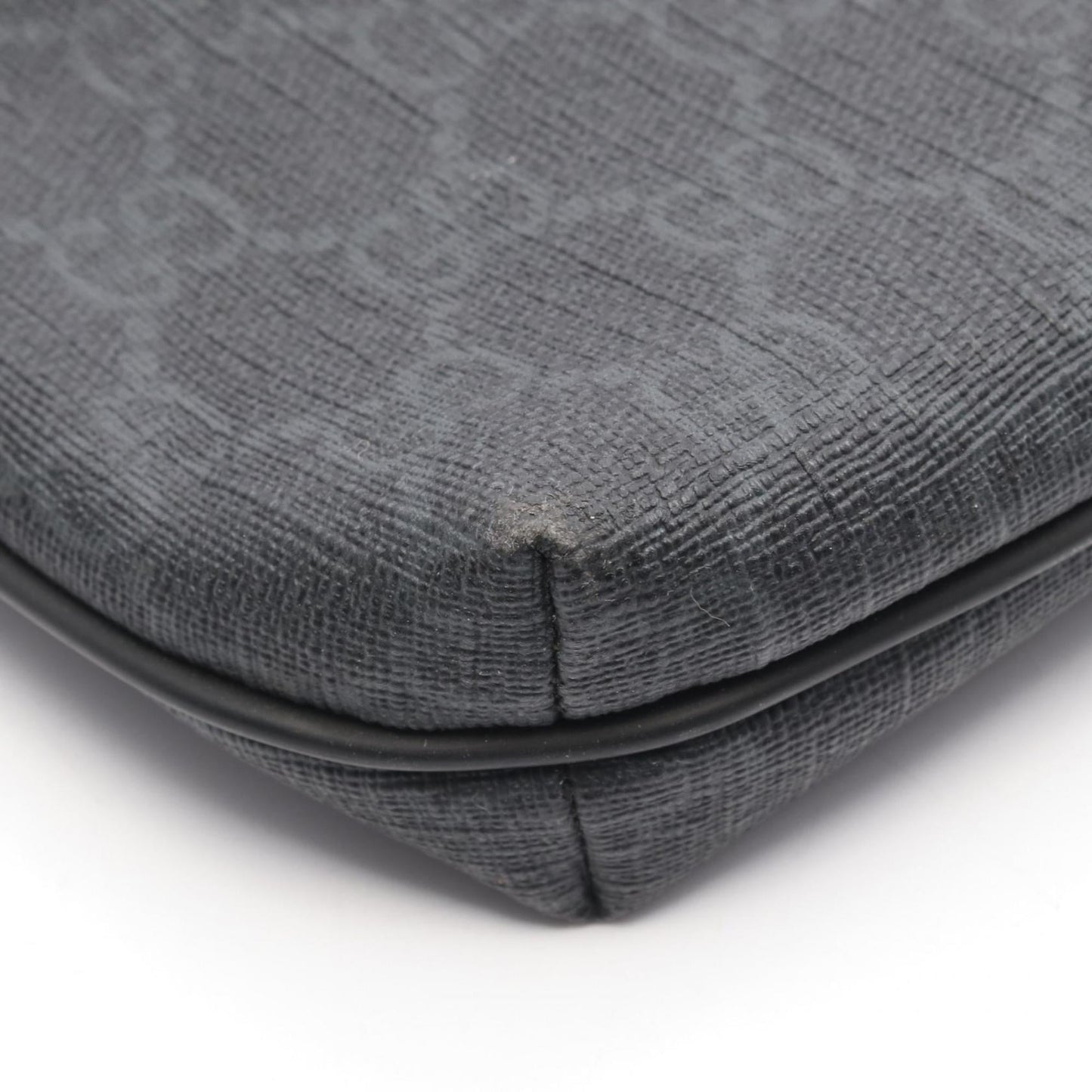 Gucci Black Gg Supreme Leather Shoulder Bag ( )