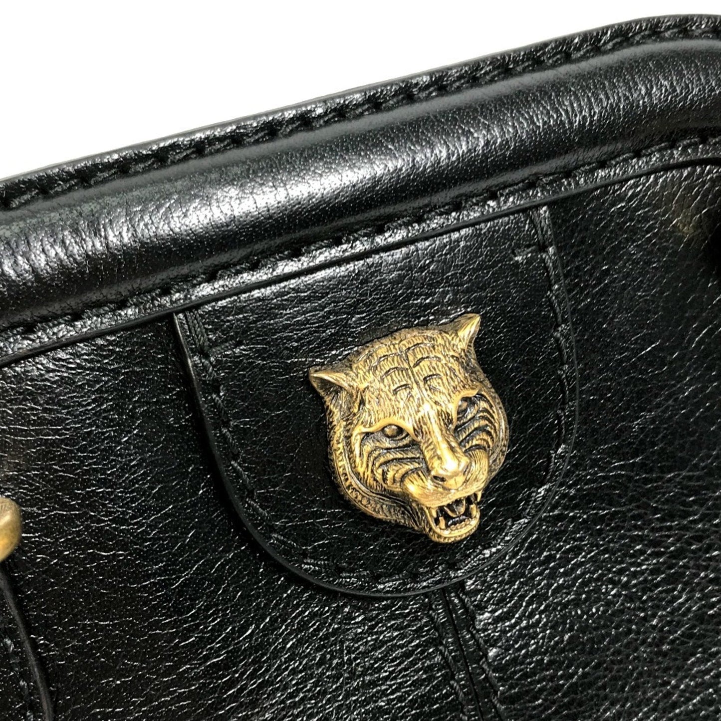 Gucci Black Leather Clutch Bag Shoulder Bag ( )