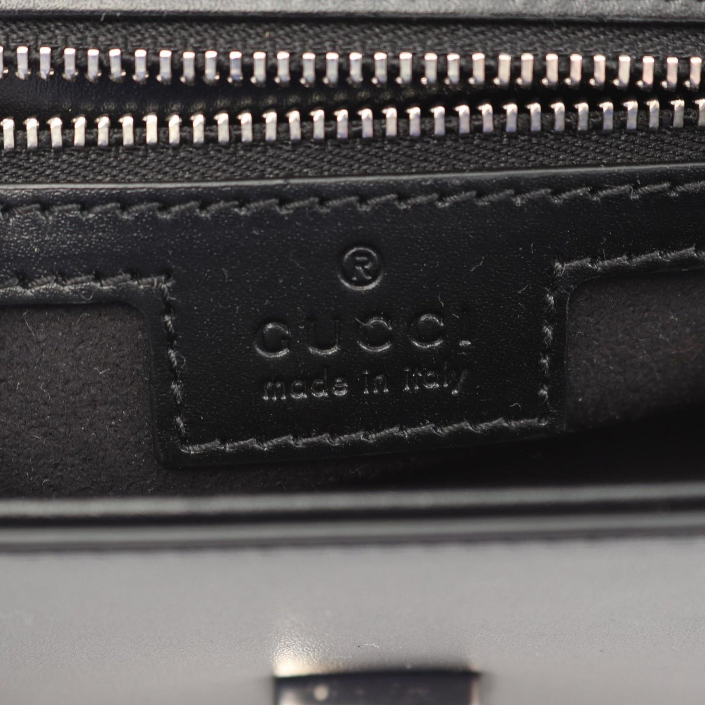 Gucci Black Leather Shoulder Bag ( )