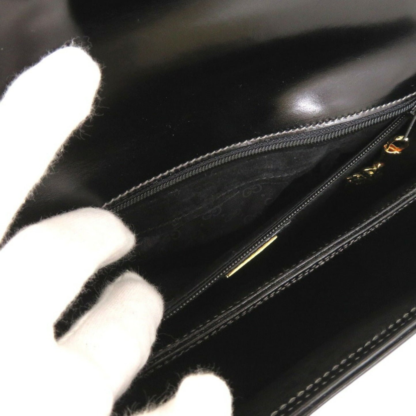 Gucci Black Leather Handbag ( )