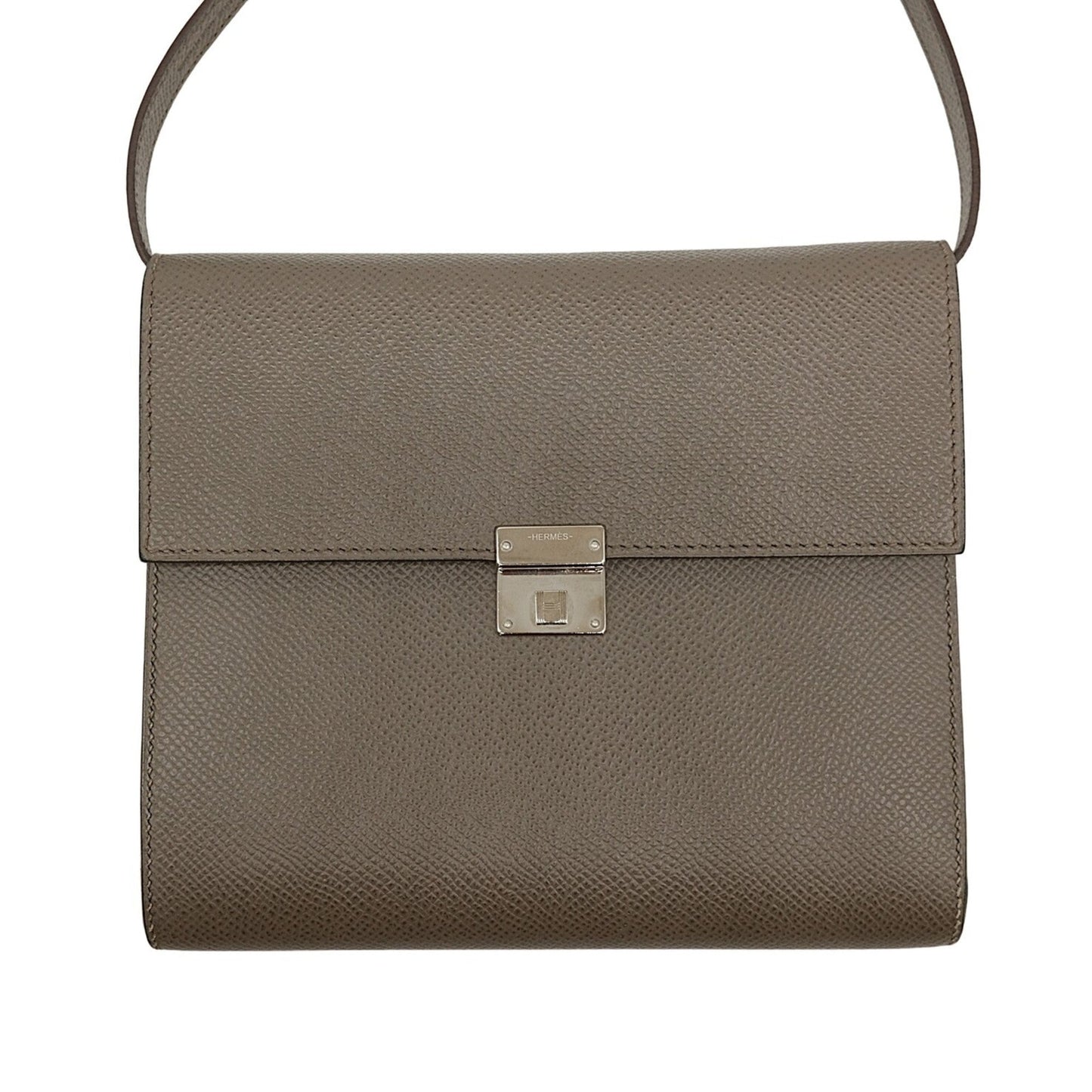 Hermes Etoupe Gray Epsom Leather Shoulder Bag ( )