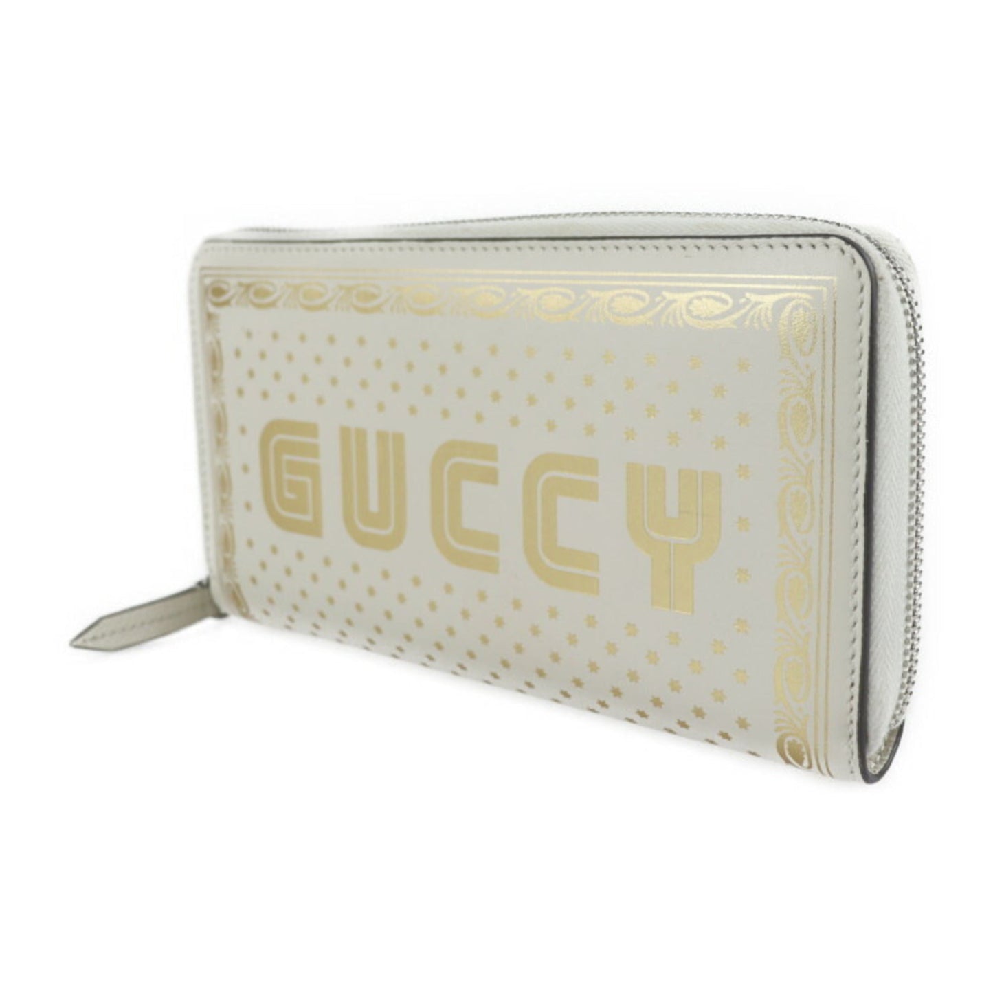 Gucci Gold Ivory Leather Long Wallet (Bi-Fold) ( )