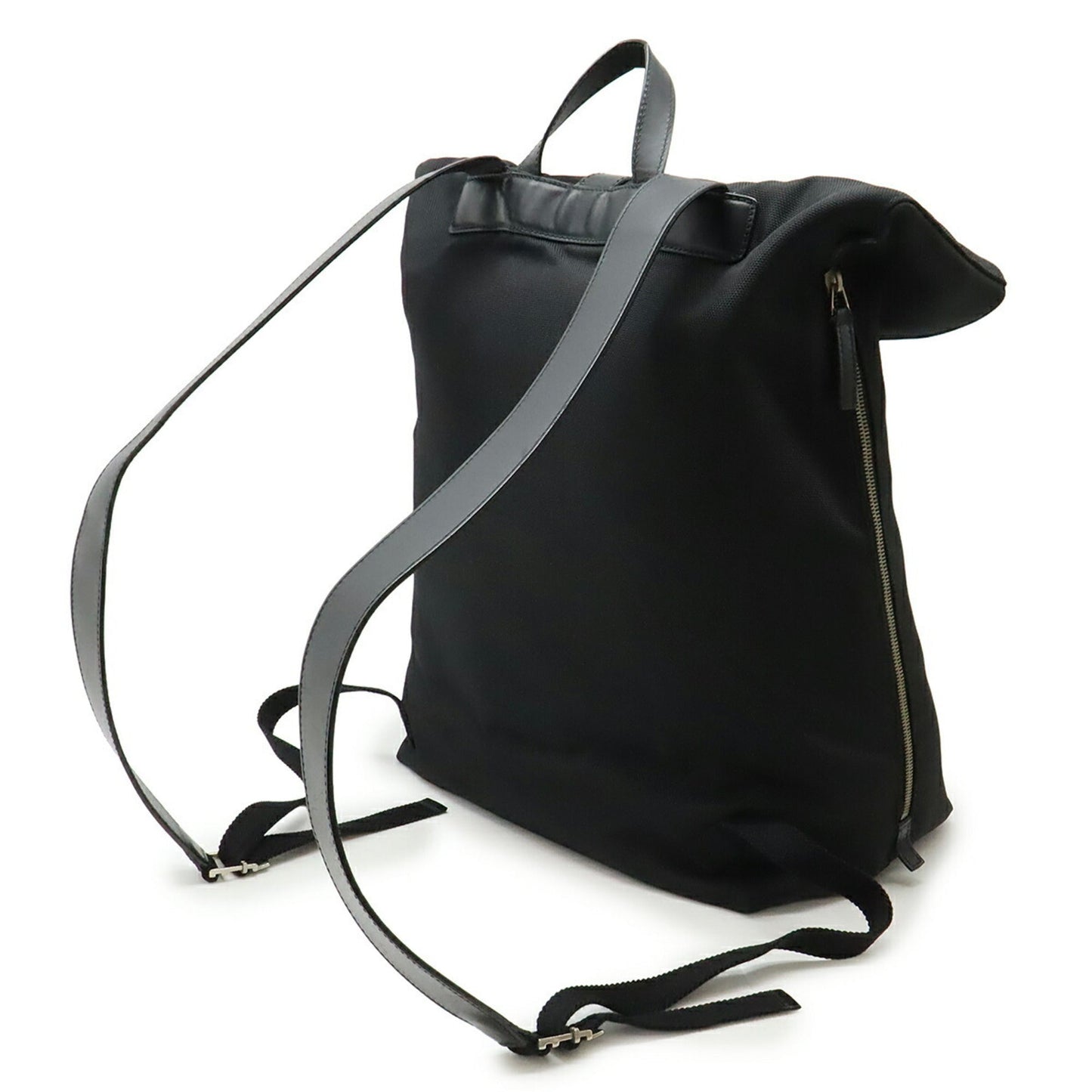 Gucci Black Green Red Color Canvas Leather Backpack ( )
