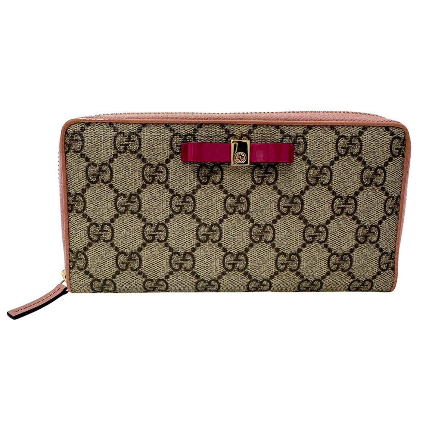 Gucci Gray Pink Pvc Long Wallet (Bi-Fold) ( )