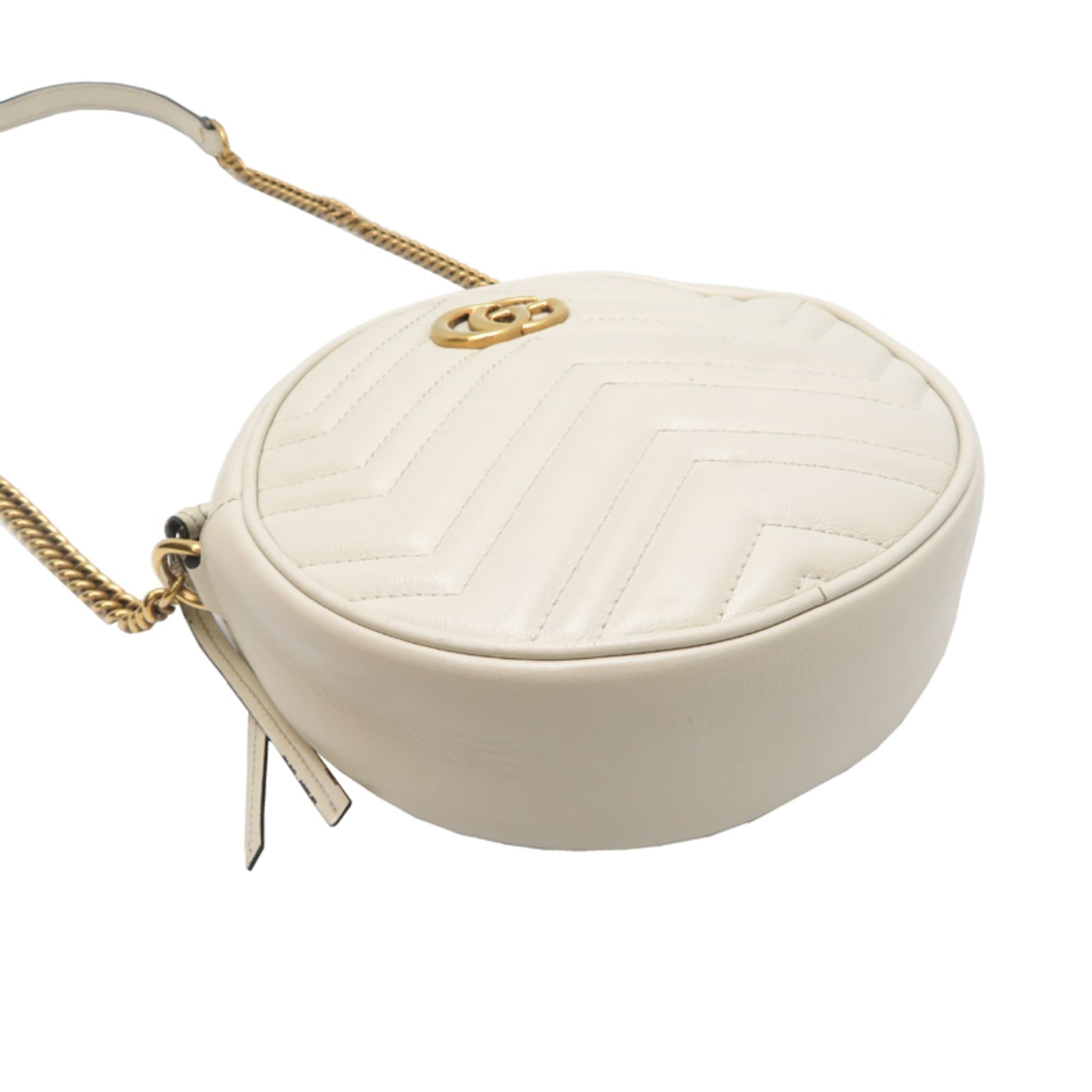 Gucci Ivory Leather Shoulder Bag ( )