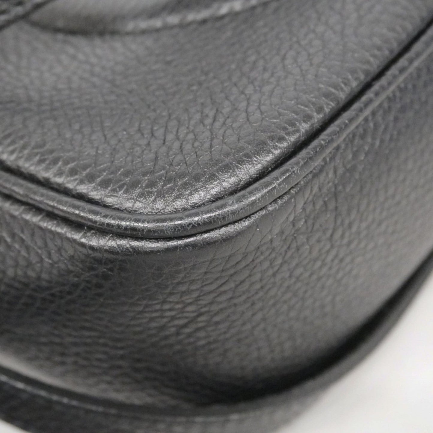 Gucci Black Leather Shoulder Bag ( )